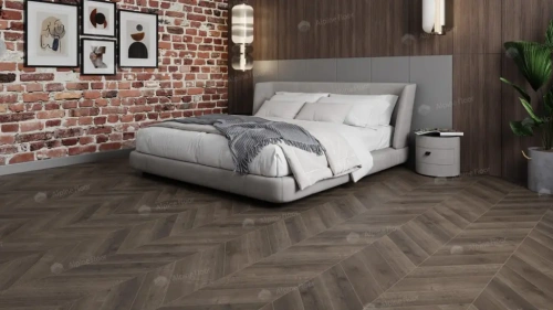 Кварцвиниловая плитка Alpine Floor Chervon Alpine LVT ECO 20-9 Дуб Антарес Chevron толщина 0.25 см 43 класс 555х127 - фото 2