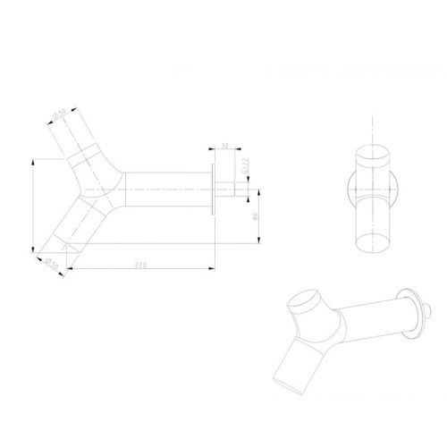 Верхний душ Bronze de Luxe LIBERTY 501GM-P графит - фото 3