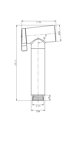 Лейка для гигиенического душа AltroBagno Modern AltroBagnoModern060205Cr круглая - фото 2