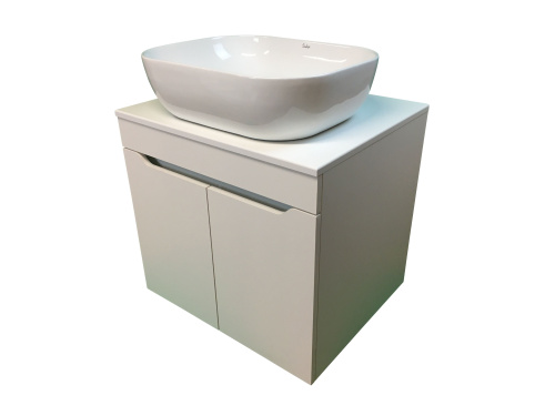 Тумба с раковиной Sintesi STL.W7019_SIN-LVB-APP-403 60х55х50 подвесная цвет белый - фото 4