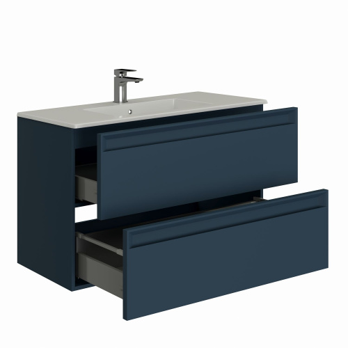 Тумба под раковину Allen Brau Eclipse 2.0 1.E1002.BGM 2.0 80х46х63 подвесная цвет синий/серый