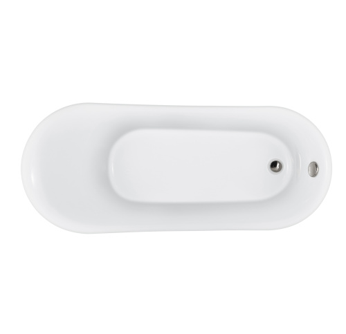 Ванна акриловая Grossman Retro GR-1002 162х71 отдельностоящая овальная с ножками - фото 3