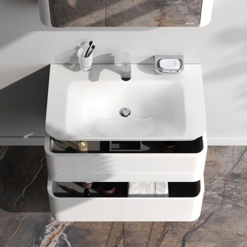 Тумба под раковину Am.Pm Sensation M30FHX0802WG 80х49х52 подвесная цвет белый - фото 3