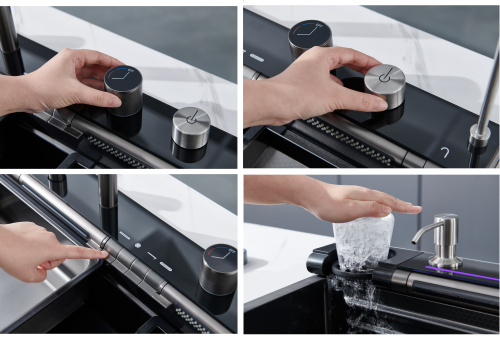 Кухонная мойка Cerutti SPA CT10578 75х46 цвет графит - фото 3