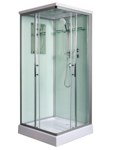 Душевая кабина WeltWasser WW500 LAINE 1004 (10000003269) 100х100 с крышей ориентация универсальная - фото 3