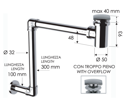 Сифон для раковины Remer 985S - фото 2