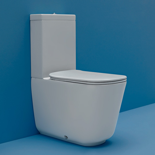 Чаша унитаза напольная Kerasan Tribeca 511701 цвет черный матовый без бачка без сиденья каскадный смыв