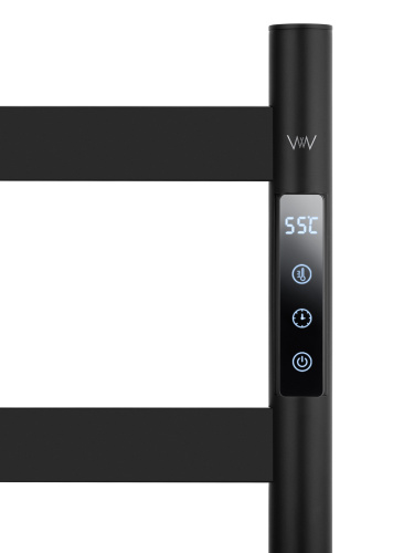 Полотенцесушитель Wonzon & Woghand Essen WW-A407-MB 48х96 электрический черный - фото 5