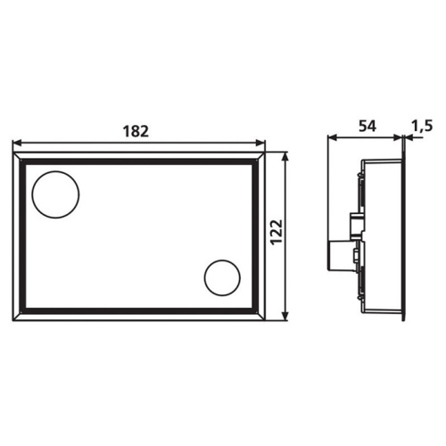 Клавиша смыва механическая Sanit 16.735.00..0003cr цвет хром - фото 2