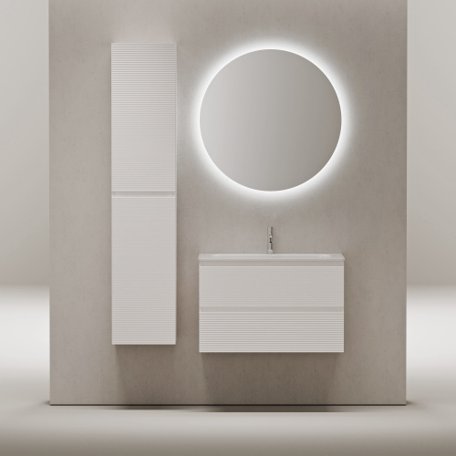 Тумба под раковину Sancos FOLK FL80W 79х45х50 подвесная цвет белый - фото 2