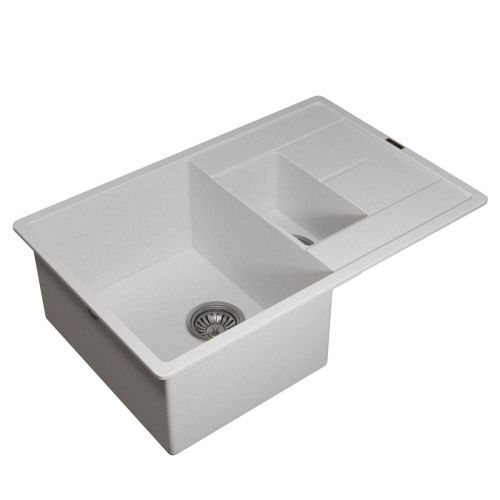 Кухонная мойка Uperwood Quartz Premium UPD-05 3910202116 80х50 цвет белый поверхность матовая - фото 2