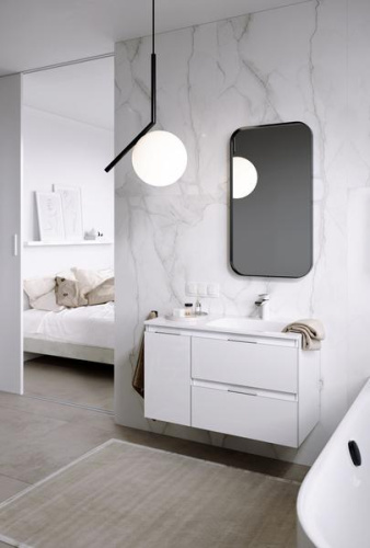 Тумба под раковину Aqwella Y ACC0109RW 91х45х54 подвесная цвет белый - фото 2