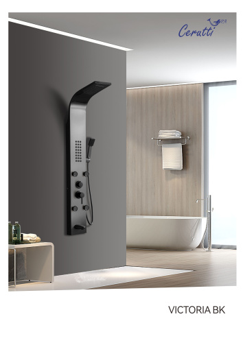 Душевая панель Cerutti SPA CT9981 прямоугольная настенная