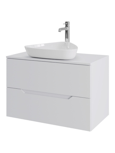 Тумба с раковиной Orange Line Li-80TuwMDF+B07-500W 81х46х66 - фото 2