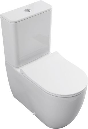 Чаша унитаза напольная Allen Brau Priority 4.31003.20 цвет белый без бачка с сиденьем микролифт безободковая каскадный смыв