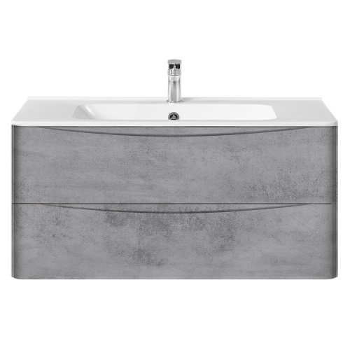 Тумба под раковину Vincea Paola VMC-2P100BT 100х47х50 подвесная цвет серый - фото 3