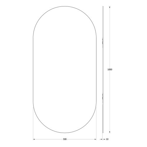 Зеркало в ванную Evoform Primary BY 0122 50х100 - фото 2
