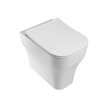 Чаша унитаза приставная Olympia Sinthesis Eco SYN1103R23 цвет черный матовый без сиденья безободковая