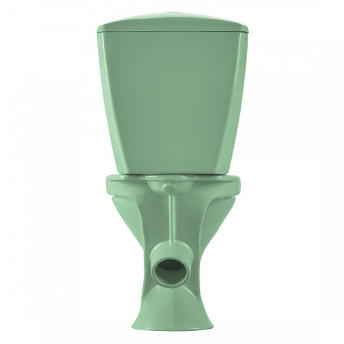 Унитаз-компакт напольный с бачком Santeri Версия 1P4015S0400BF салатовый с сиденьем каскадный смыв - фото 5
