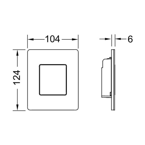 Панель смыва механическая Tece TECESolid 9242434 цвет нержавеющая сталь - фото 2