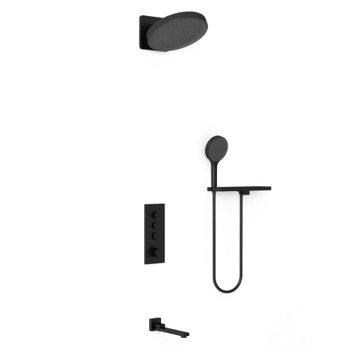 Душевая система Vincea VSFW-433TI3RMB встраиваемая в стену с термостатом - фото 2