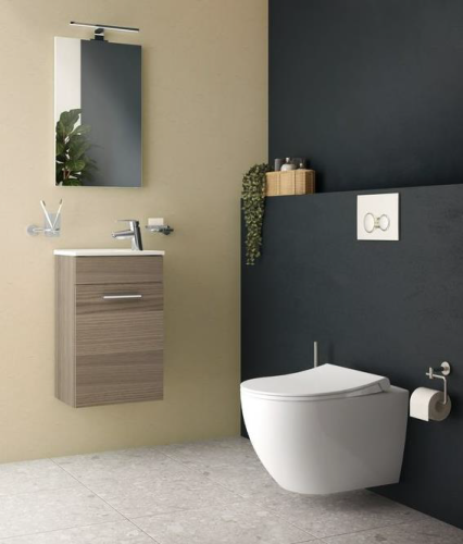 Чаша унитаза подвесная Vitra Mia Round 7510B003-0075 цвет белый без сиденья безободковая каскадный смыв - фото 2