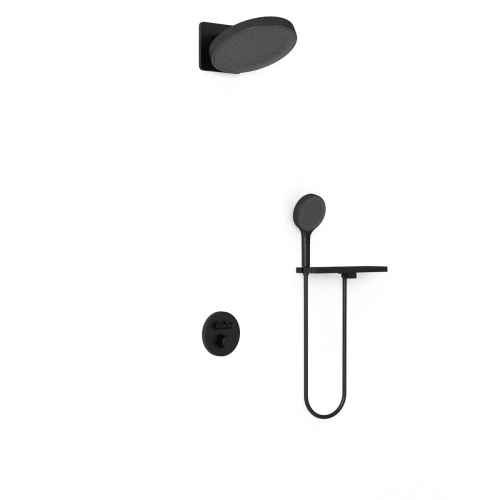 Душевая система Vincea Inspire VSFW-3I22MT3RMB встраиваемая в стену с термостатом - фото 2