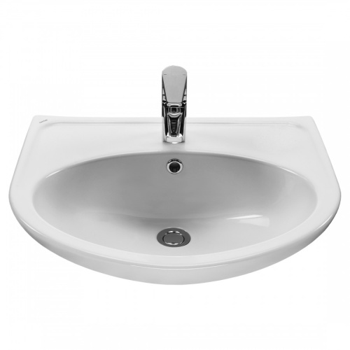 Раковина из сантехнического фарфора Santek Бореаль 1WH110484 48х59 подвесная цвет белый - фото 2