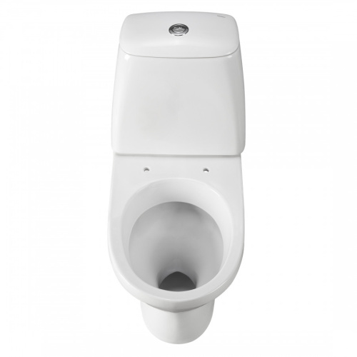 Унитаз-компакт напольный с бачком Santeri Соната 1P2012S0000BF белый с сиденьем каскадный смыв - фото 5