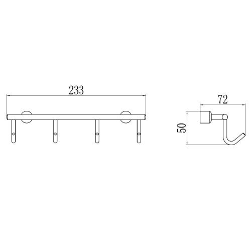 Крючок Savol S-005254 - фото 3