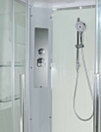 Душевая кабина AvaCan K K2010 100х100 прямоугольная с крышей ориентация универсальная
