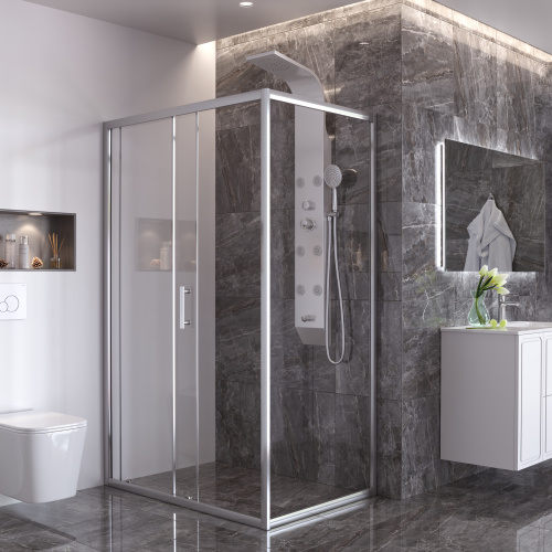 Душевая панель Taliente TA-G-A02Wcr+s прямоугольная настенная - фото 2