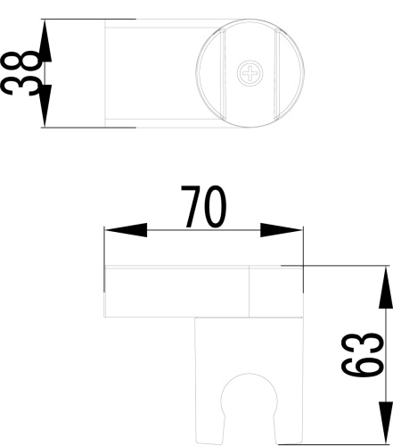Держатель ручного душа LeMark LM8013C хром - фото 2