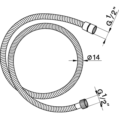 Шланг для душа Cisal Shower ZA00901024 золото - фото 2