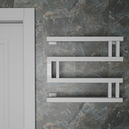 Полотенцесушитель Altasan МонакоПроф МонакоПроф4050БМ подвесной 50х43 электрический белый матовый - фото 2