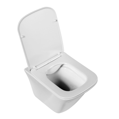 Чаша унитаза подвесная BelBagno MARMI BB052CHR цвет белый без сиденья безободковая каскадный смыв - фото 2