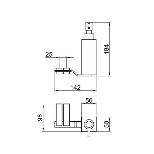 Дозатор для жидкого мыла Webert Wolo WO500201015 - фото 3