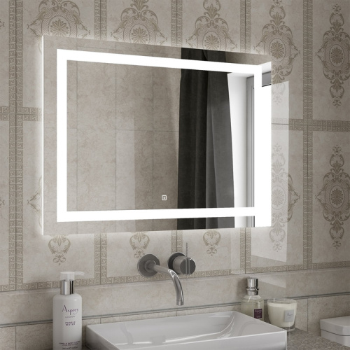 Зеркало в ванную Континент Rimini ЗЛП1404 100х70 цвет белый - фото 2