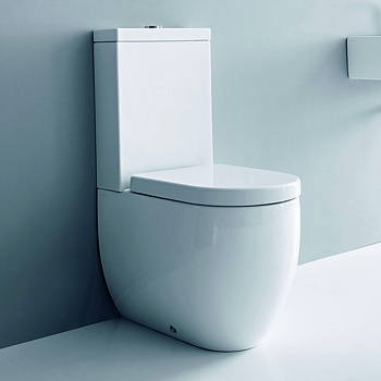 Чаша унитаза напольная Kerasan Flo 311701 цвет белый без бачка без сиденья душевой смыв