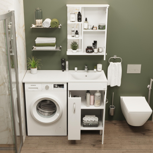 Зеркало-шкаф Onika Карина 206010 60х25х71 подвесной цвет белый - фото 5