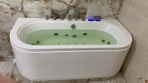 Ванна акриловая гидромассажная Frank 20156060 170х80 пристенная овальная с каркасом - фото 5