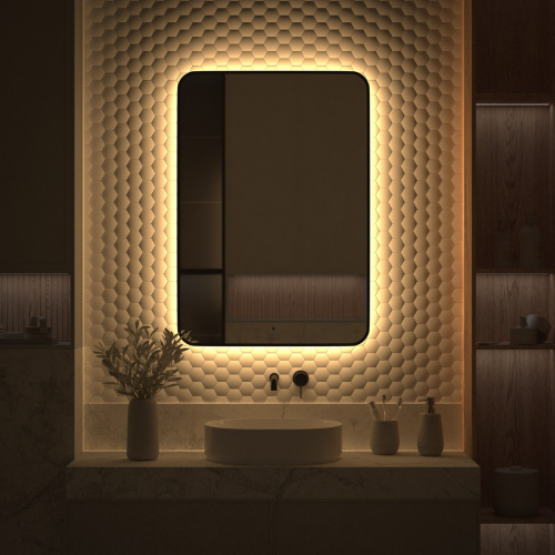 Зеркало в ванную Defesto AURA DF 2979R 70х100 - фото 5