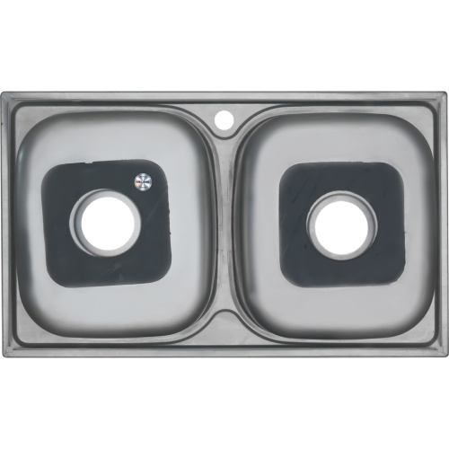 Кухонная мойка Melana 040 t (*8) 81х48 цвет хром - фото 3