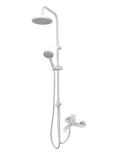 Душевая стойка Orange Karl M05-932w настенная цвет белый - фото 2