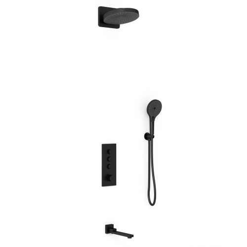 Душевая система Vincea VSFW-433TI1MB встраиваемая в стену с термостатом - фото 3