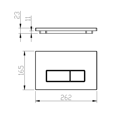Клавиша смыва Boheme 669-GM графит - фото 2