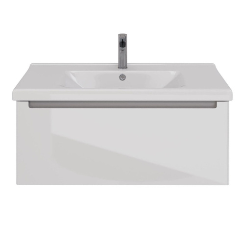 Тумба под раковину LeMark Buno mini LM05BM100T 96х45х39 подвесная цвет белый/серый - фото 5