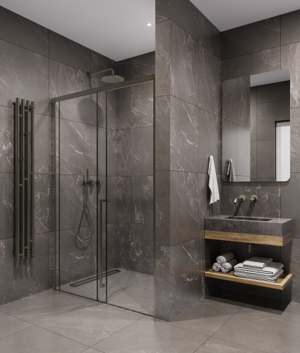 Душевая дверь Timo T49R 130х200 стекло прозрачное профиль никель - фото 2