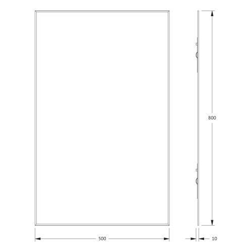 Зеркало в ванную Evoform Standard BY 0218 50х80 цвет хром - фото 2