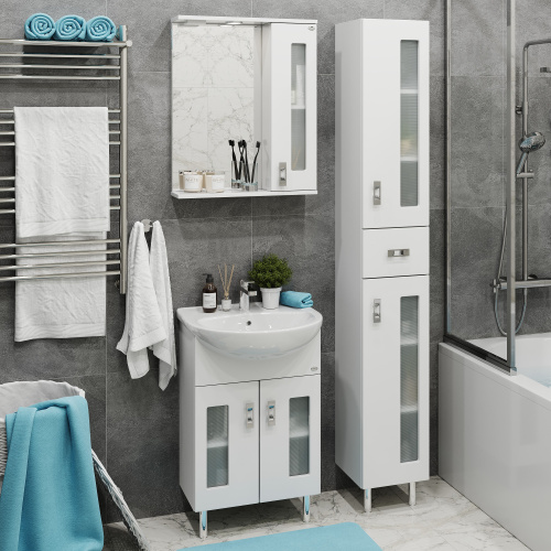 Зеркало-шкаф Onika Кристалл 205818 58х16х71 подвесной - фото 5